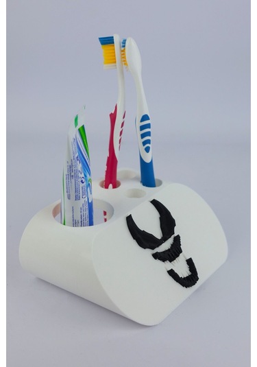 Venom - Dekoratif Diş Fırçalık Beyaz