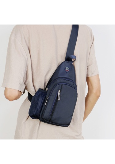 Erkekler Ve Kadınlar İçin Omuz Çantası, Su Şişesi Tutuculu Mini Çapraz Göğüs Sırt Çantası