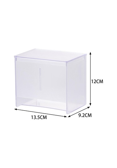 Homyl Duvara Monte Doku Kutusu Kapağı Şeffaf-12x13,5x9,2cm Şeffaf 12x13,5x9,2cm