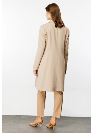 Ekol Minimalist Midi Pardesü: Günlük & İş Stilleri İçin Oversized Camel