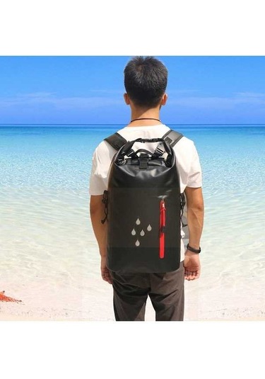 Dancemonkey Açık Çanta Su Geçirmez Sırt Çanta Pvc Çift Omuz Su Geçirmez Çanta Yan Sarı Sarı