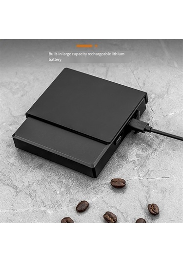 Kişisel Elektronik Terazi Kahve Ev Tipi Kahve Terazisi Mini,b Siyah