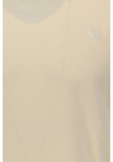 Finesuits Erkek Düz Yünlü Kazak 2422201003.dzoyr Kemik