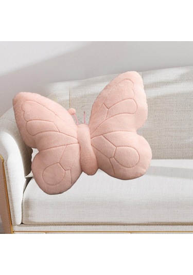 Suntek Kelebek Şeklinde Yastık Hediyesi Rahat Sevimli Yatak Pembe