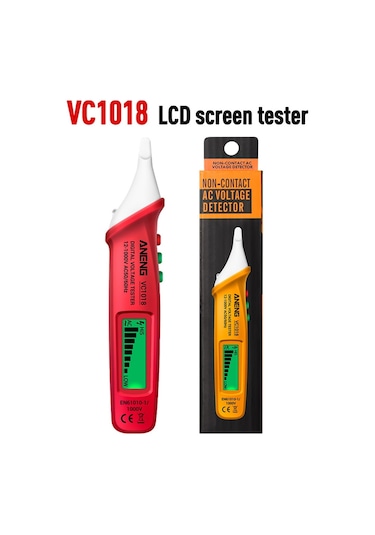 Aneng Vc1018-aneng Ac10 Soket Test Cihazı Fiş Lcd Dijital Güç Gerilim Dedektörü Sıfır H Polarite Faz Kontrolü Test Cihazı 43725892