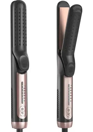 Black 2'si 1 Arada Seramik Serin Hava Akışı Saç Şekillendirici