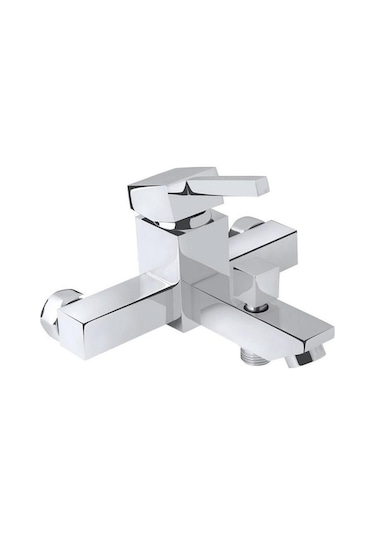 Novahub Cubic Mix Kare Banyo Bataryası Krom KROM