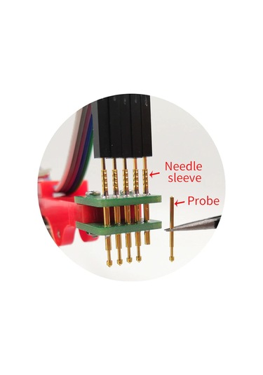 5 Pin Programlama Aparatı 2.54mm Pogo Pin Yaylı Mandal Klips Seri Üretim Entegre Arm