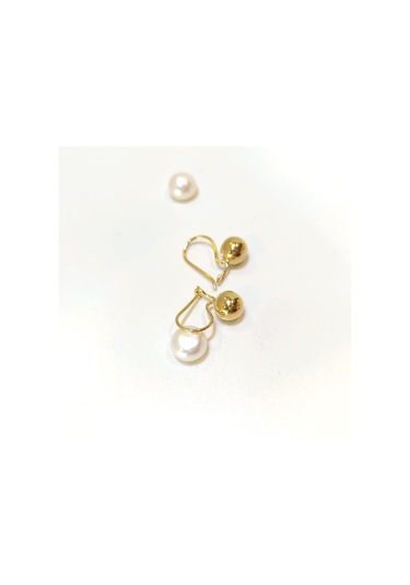 Altın Ürünler 7 MM Sallanan Top Küpe