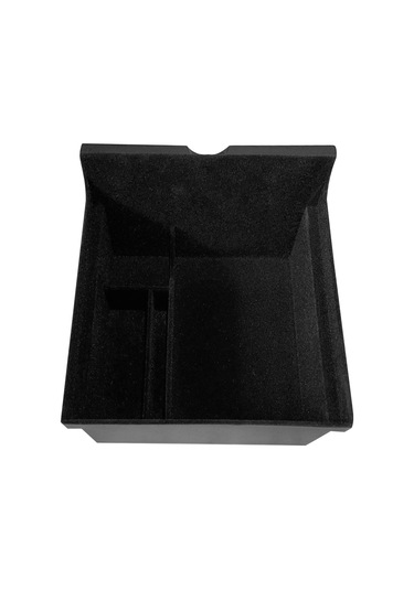 Springsun Tesla 21 Model3/y Araç Merkezi Konsol Organizer Kutusu, Floklu Abs Malzeme, Depolama Ve Düzenleme Fonksiyonu