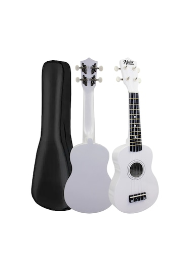 Midex Ukx-901wh Beyaz Soprano Ukulele Askı Çanta Metod Pena