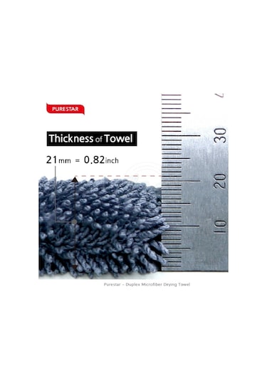 MF SuperClean Duplex Towel 45 x 75CM Purestar Mikrofiber Araç Kurulama Bezi