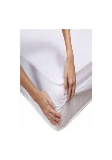 Mycey Pamuk Bebe Fitted Alez 70x110 Cm Sıvı Geçirmez Yatak Koruyucu Beyaz