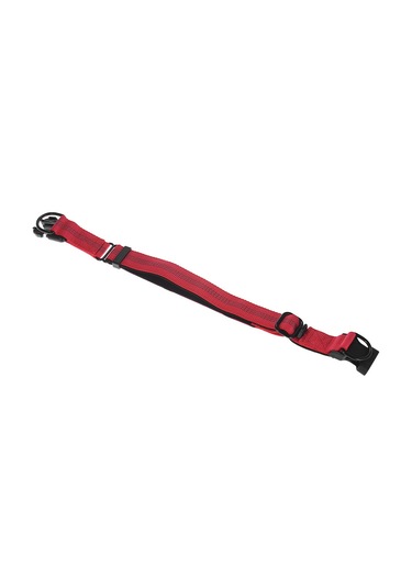 Geeroyoo Gece Görünürlüklü Ayarlanabilir Köpek Tasması - Çift Çelik Halkalı Dayanıklı Nylon, Kırmızı/turuncu Seçenekli Kırmızı