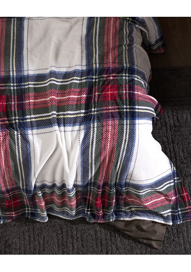 Clorel Çift Kişilik Welsoft Baskılı Battaniye - Lacivert 8684427292044 Çok Renkli