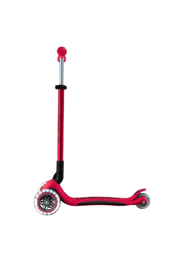 Globber Elite Deluxe Işıklı Scooter - Kırmızı