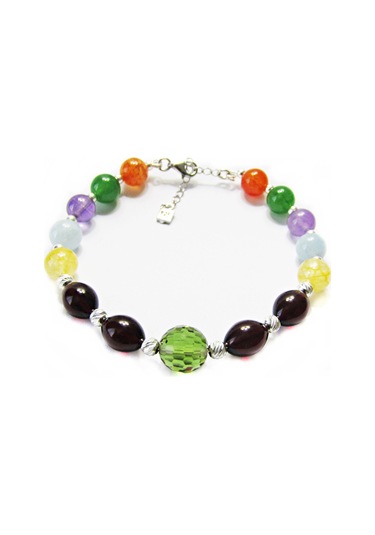 925 Ayar Gümüş Zultanit Kehribar Doğal Taşlı Kadın Bileklik