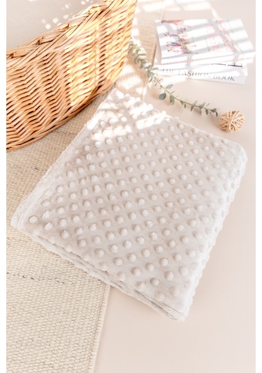 Nohut Desenli Bebek Battaniyesi Çok Renkli