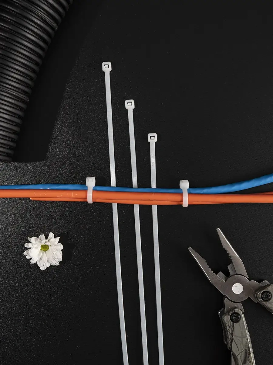 Rexant Plastik Bağlama Kelepçesi 300x3,6mm 100 Adet Beyaz 9143964