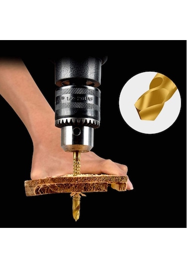 Matkap Ucu Seti Metrik Diş Delik Açma Kesme Klavuzları Ahşap Met