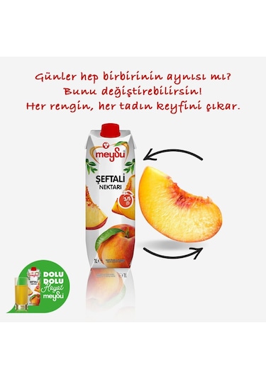 Meysu Şeftali Nektarı 1 Lt X 6 Adet