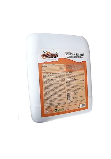 Vermisafa %100 Organik Solucan Gübresi 5 L Sıvı + 2 KG Katı