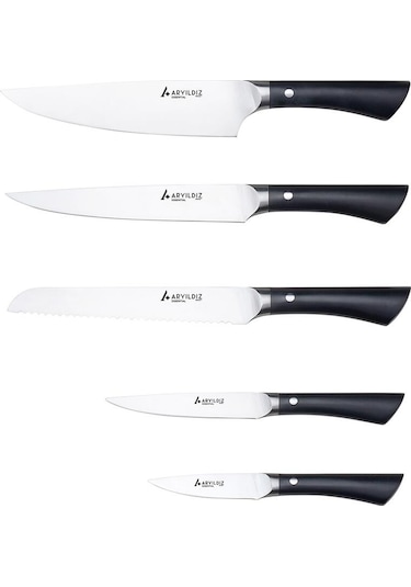 Aryıldız Essential 6 Parça Bıçak Seti Siyah