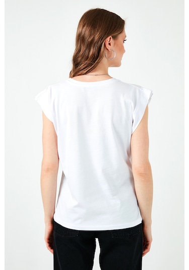 Lela Bayan T Shirt 5864019 Beyaz