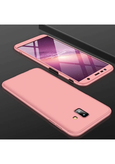 Samsung Uyumlu Galaxy J6 Plus Kılıf Zore Ays Kapak Siyah-Mavi