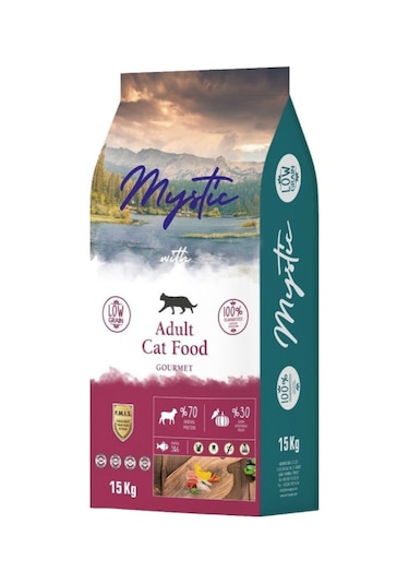 Mystic Gourmet Gurme Az Tahıllı Yetişkin Kedi Maması 15 KG