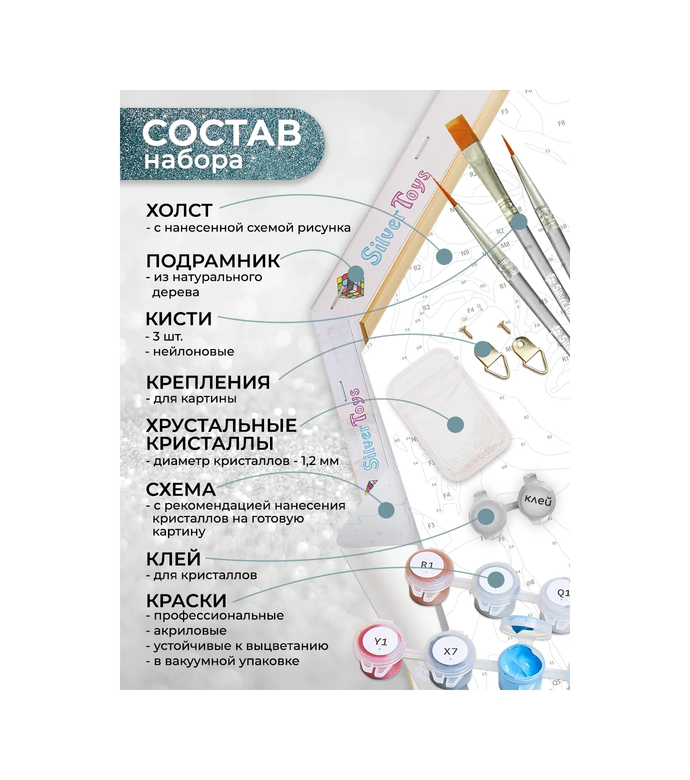 Fluid 32x37 Cm Tuval Üzerinde Numaralı Boyama Tablosu 270015828