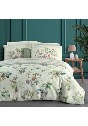 Sarev Elodıe Kıng Sıze %100 Tencel Nevresim Takımı Kahverengi