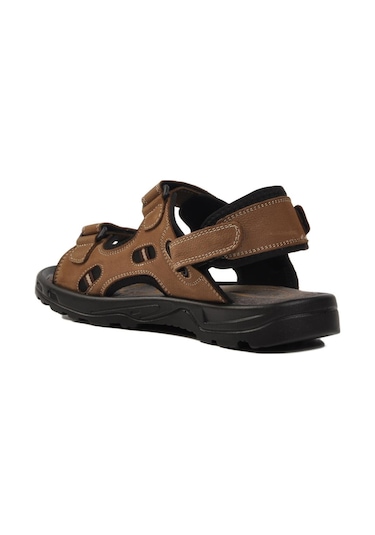 Ayakmod 1405 M Kum Nubuk Hakiki Deri Erkek Sandalet Kum Nubuk