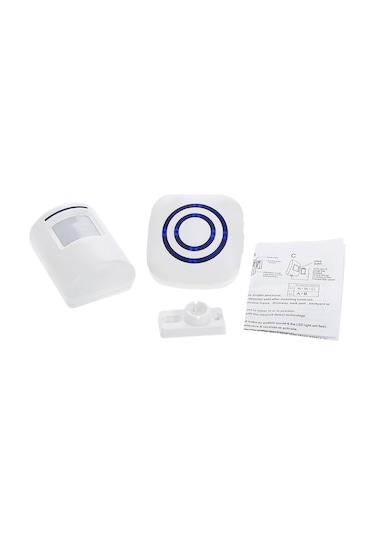 Kablosuz Pır Hareket Sensörü Kapı Zili 38 Çan Ses Düzeyi Ayarı Uzun İletim Aralığı