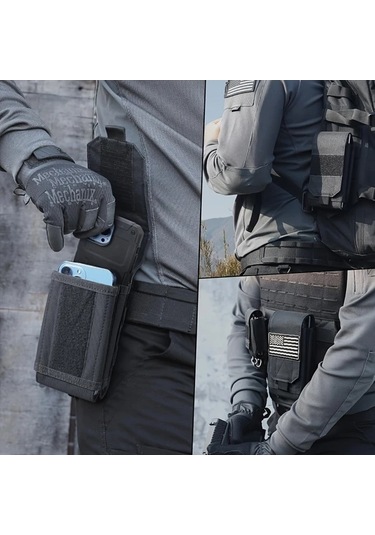 Trendooze Gaojunshop01 Siyah Bayraklı Cep Telefonu Kılıfı Kemer Seti Ve Çanta