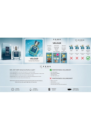 Fs Fens Velour Kadın Parfüm Extrait De Parfum 50 Ml Çiçeksi