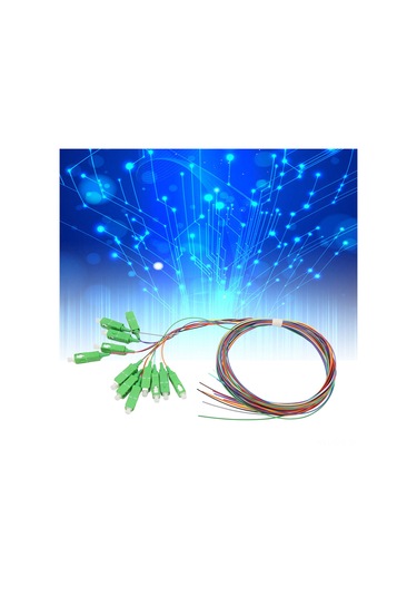 Fosenze 1.5 Metre 12 Iplikli Sc/apc Tek Modlu Fiber Optik Pigtail, Renk Kodlu Seramik Enstrüman, Fiber Optik Ağ Ve İletişim Sistemleri İçin熔接用