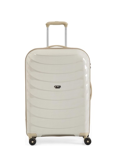 Ççs 5263 Polipropilen Battal Boy Valiz Beyaz-bej