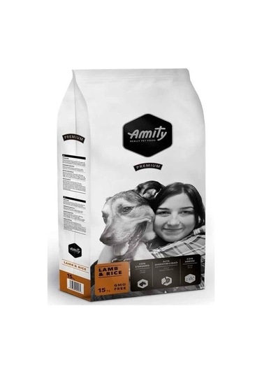 Amity Premium Kuzu Etli ve Pirinçli Yetişkin Köpek Maması 15 KG