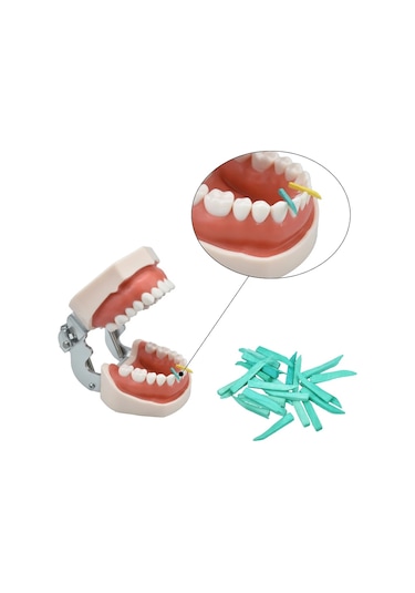 200 Adet Ahşap Diş Interdental Kama Diş Boşluğu Kama Özel İpuçları Sakız Koruma 4 Boyutu