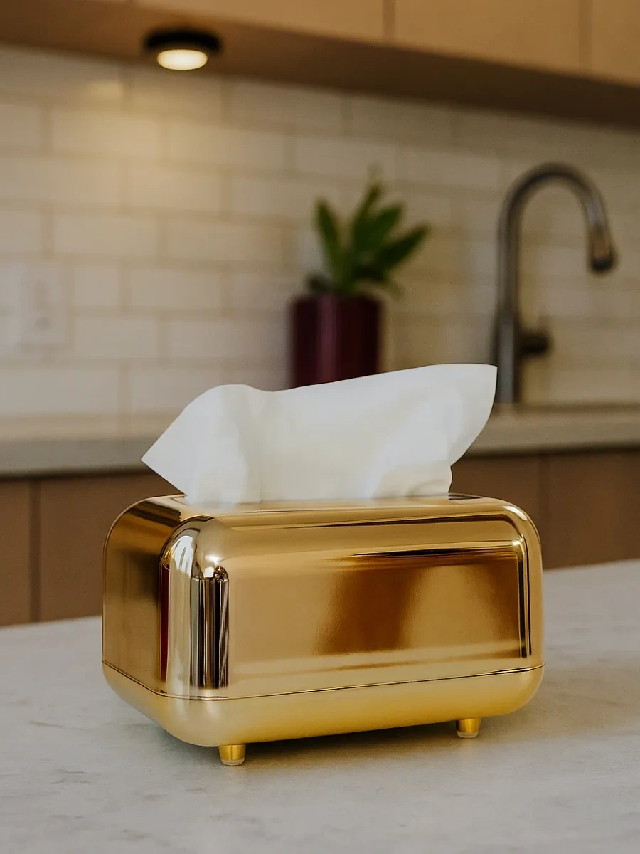 Masada İç Dekoratif Altın Peçetelik 191614872 Altın Rengi