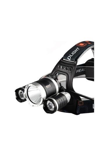 Ebitda Yüksek Güçlü Şarj Edilebilir 3 Kafa El Feneri Balıkçılık İçin Led Baş Üstü Işık Çok Renkli