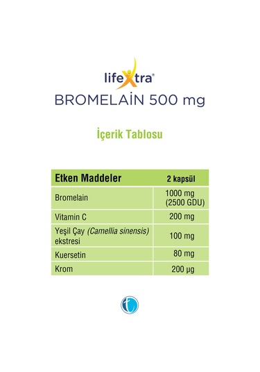 Lifextra Bromelain Complex 30 Kapsül