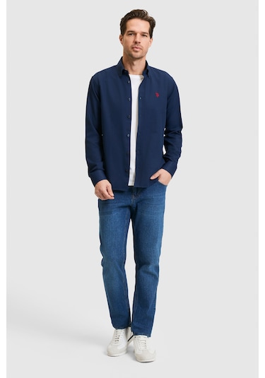 U.S. Polo Assn. U.s. Polo Assn. Erkek Lacivert Gömlek Basic 50324708-vr033