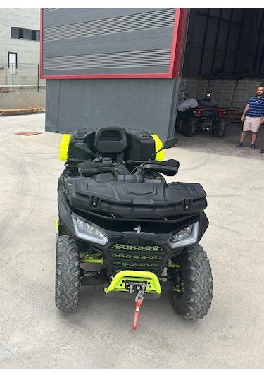 Segway 570 Atv Çantası 180 Litre Arka+80 Litre Ön+2 Adet Benzin Bidonu Yeşil Siyah