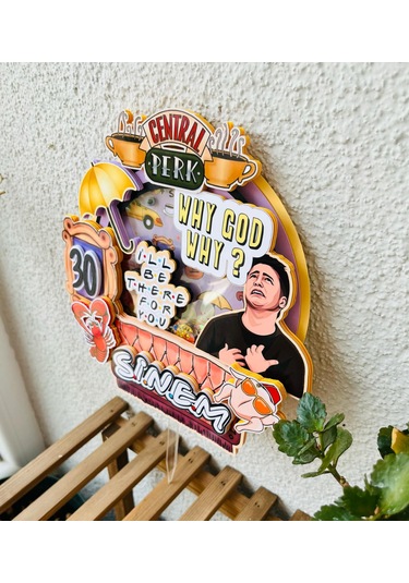 Friends Temalı İsme Özel Doğum Günü Pasta Süsü