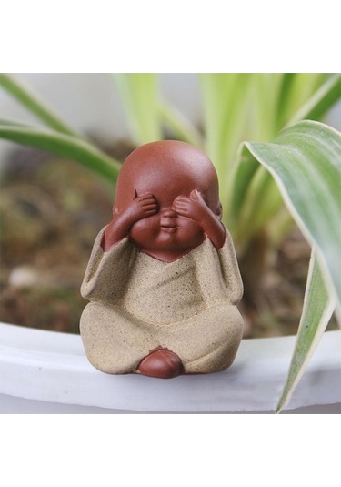 Pazly Zanaat Suntek Seçenek-4 Mini Masa Heykeli Dekoru Çay Buda Wq