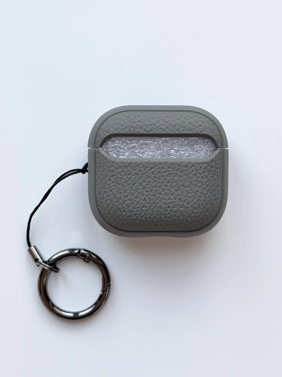 Life Tech. Airpods 4 İçin Koruyucu Kılıf, Karabinalı Kılıf 396521368 Gri