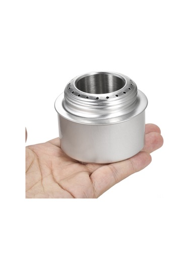 Yaozixa Alüminyum Allyuminyum Ultra Hafif Alkollü Çadır Ocağı - Taşra, Kamp, Bisiklet Turu İçin Dayanıklı Ve Konforlu - Gümüş Renk Hwl-34a Gümüş