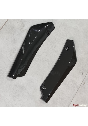 Universal Arka Tampon Flap Seti , Kısa Tampon Başlığı Piano Black